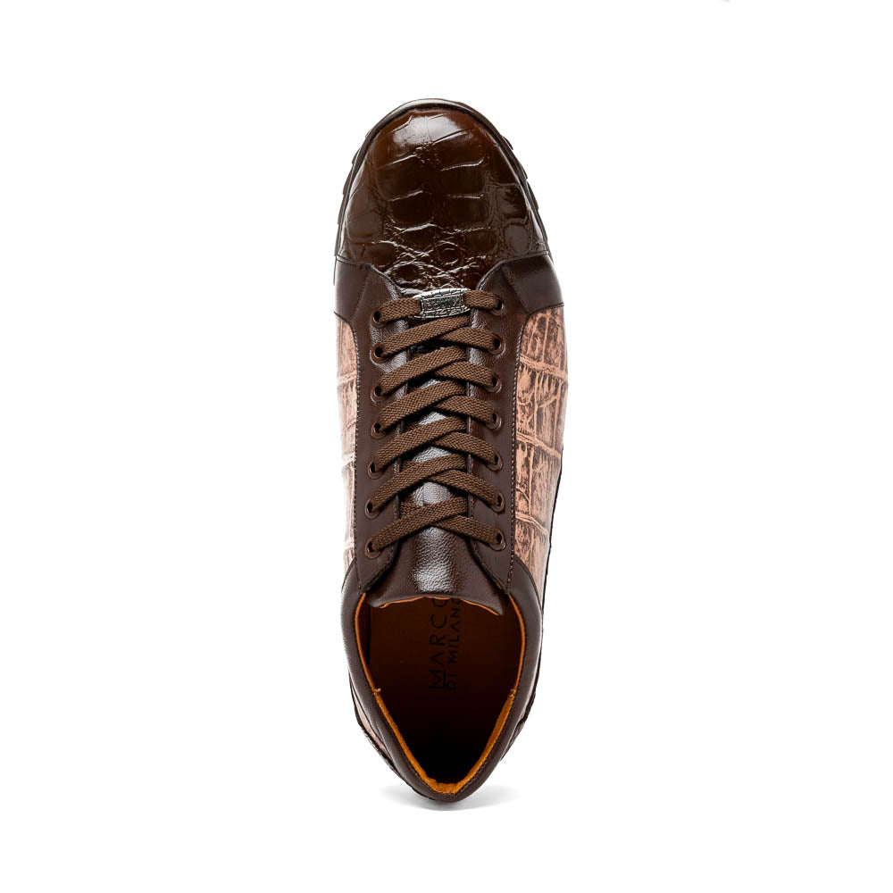 Marco Di Milano Cairo Alligator Sneakers Brown / Orix