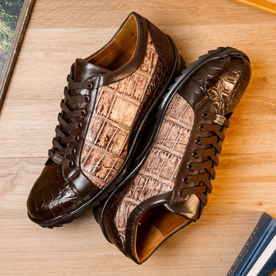 Marco Di Milano Cairo Brown / Orix Alligator Sneakers 5 CAIRO_ALLIGATOR_BROWN/ORIX_8  - from alligatorwarehouse.com