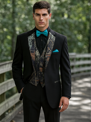 Camouflage Tuxedo - Single Breasted Camo Wedding Suit