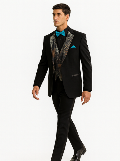 Camouflage Tuxedo - Single Breasted Camo Wedding Suit