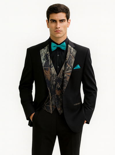 Camouflage Tuxedo - Single Breasted Camo Wedding Suit 7   - from alligatorwarehouse.com