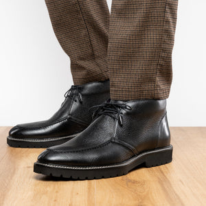 Zelli Campo High Deerskin Chukka Boot Black (48-595-BLK)
