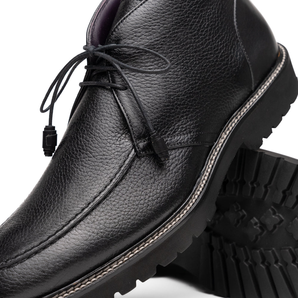 Zelli Campo High Deerskin Chukka Boot Black (48-595-BLK)