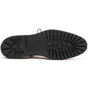 Zelli Campo Suede Goatskin Blucher Lace-up Shoes in Tobacco