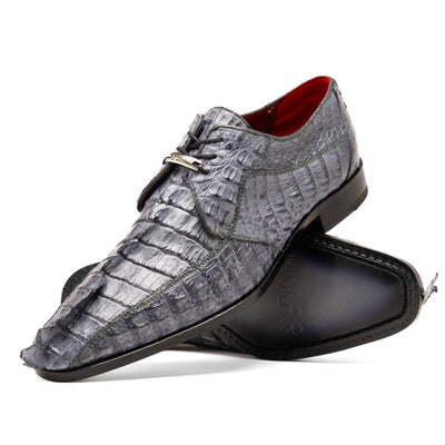 Marco Di Milano Cancun New Gray Caiman Crocodile Derby 2 CANCUN_CAIMAN FUSCUS_NEW GRAY_8.5  - from alligatorwarehouse.com