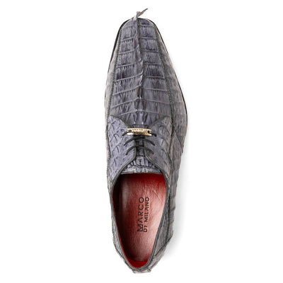 Marco Di Milano Cancun New Gray Caiman Crocodile Derby 4 CANCUN_CAIMAN FUSCUS_NEW GRAY_8.5  - from alligatorwarehouse.com