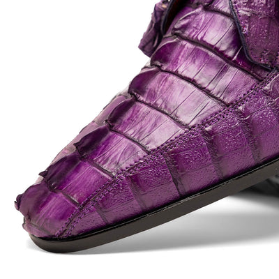 Marco Di Milano Cancun New Purple Caiman Crocodile Derby 3 CANCUN_CAIMAN FUSCUS_NEW PURPLE_8  - from alligatorwarehouse.com