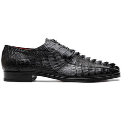 Marco Di Milano Cancun Black Caiman Crocodile Derby