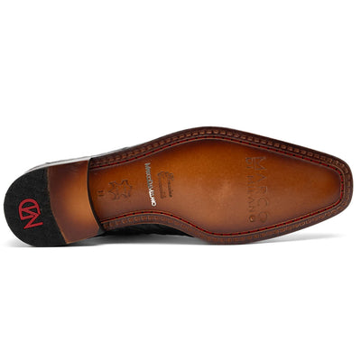 Marco Di Milano Cancun Black Caiman Crocodile Derby 5 CANCUN_CAIMAN FUSCUS_BLACK_8.5  - from alligatorwarehouse.com