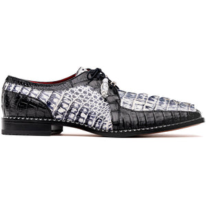 Marco Di Milano Caribe Newspaper Black Leather Dress Shoe