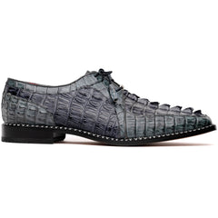 Marco Di Milano Caribe Dark Grey Caiman Crocodile Derby