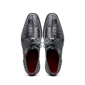 Marco Di Milano Caribe - Dark Gray Leather Dress Shoes