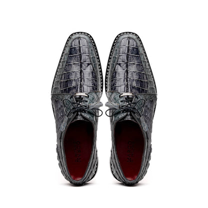 Marco Di Milano Caribe - Dark Gray Leather Dress Shoes