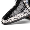Marco Di Milano Caribe Newspaper / Black Caiman Crocodile Derby Shoes 3 CARIBE_CAIMAN FUSCUS_NEWSPAPER/BLACK_6  - from alligatorwarehouse.com