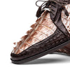 Marco Di Milano Caribe Rustic White / Brown Caiman Crocodile Derby Shoes 3 CARIBE_CAIMAN FUSCUS_R.WITHE-BROWN_8  - from alligatorwarehouse.com