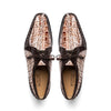 Marco Di Milano Caribe Rustic White / Brown Caiman Crocodile Derby Shoes 4 CARIBE_CAIMAN FUSCUS_R.WITHE-BROWN_8  - from alligatorwarehouse.com