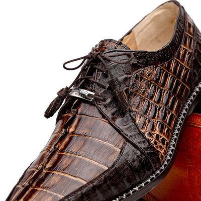 Marco Di Milano Caribe Orix Brown Caiman Crocodile Derby Shoes 4 CARIBE_CAIMAN FUSCUS_ORIX BROWN_8.5  - from alligatorwarehouse.com