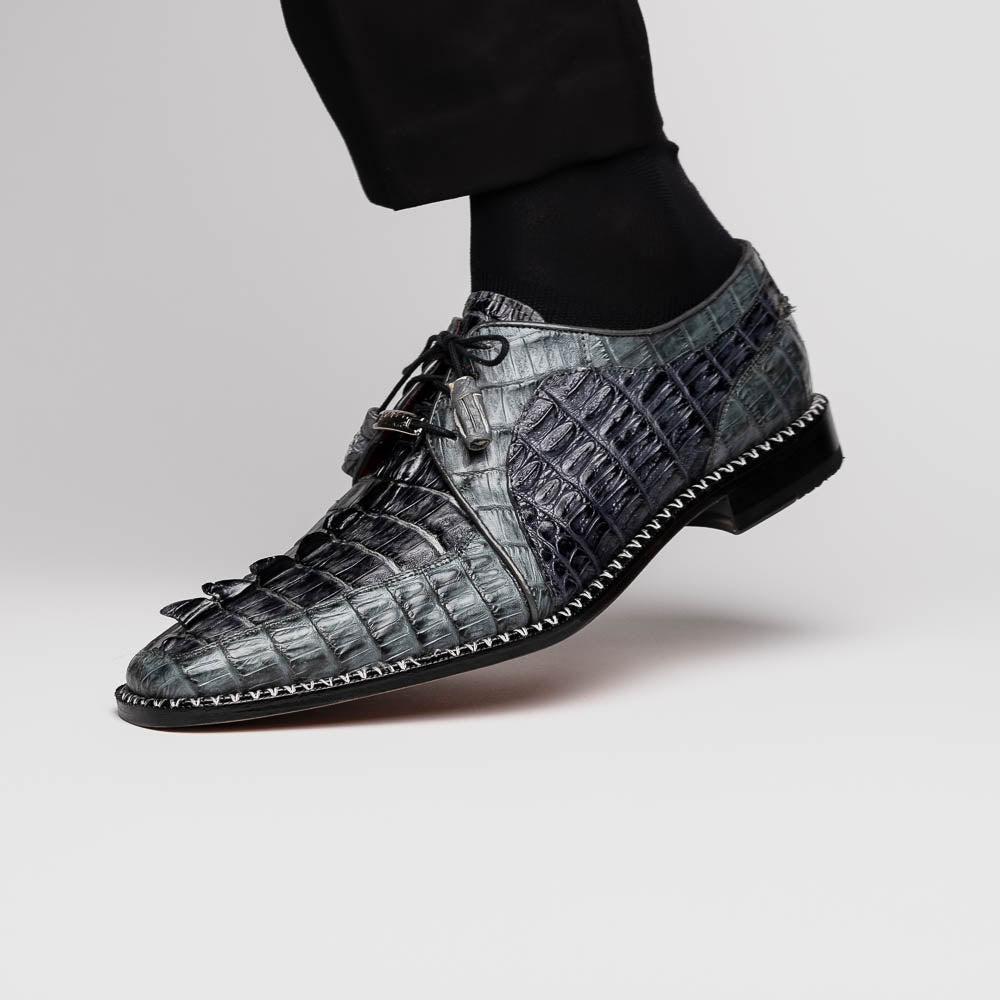 Marco Di Milano Caribe - Dark Gray Leather Dress Shoes