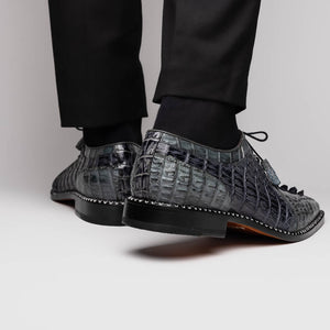 Marco Di Milano Caribe - Dark Gray Leather Dress Shoes