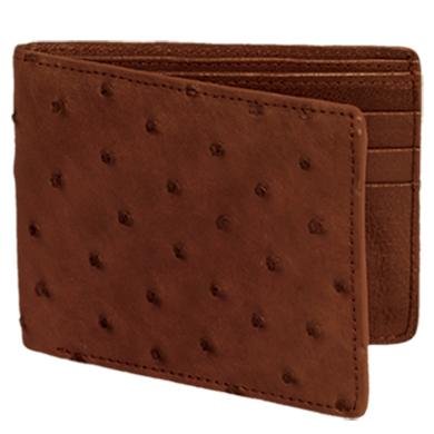 Cartera Avestruz Original Cafe