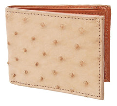 Cartera de Avestruz Original Color Arena