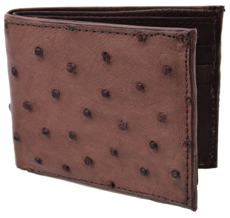 Cartera de Avestruz Original Color Cafe