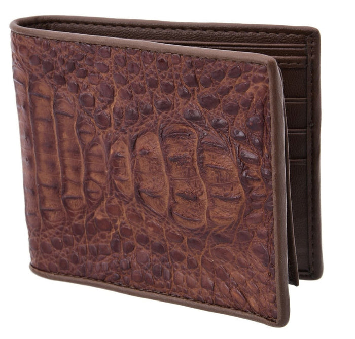 Cartera de Cocodrilo Belly Original Color Cafe