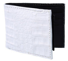 Cartera de Cocodrilo Original Color Blanco