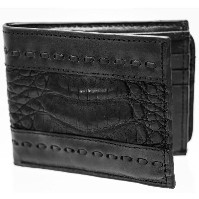 Cartera de Cocodrilo Original Tejida Color Negro 1   - from alligatorwarehouse.com