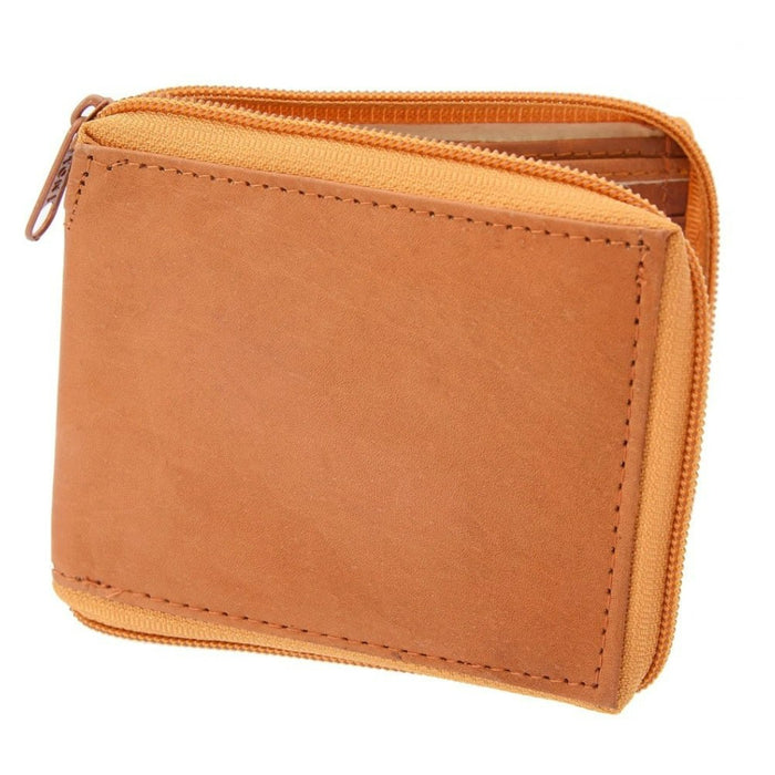 Cartera de Piel con Cierre
