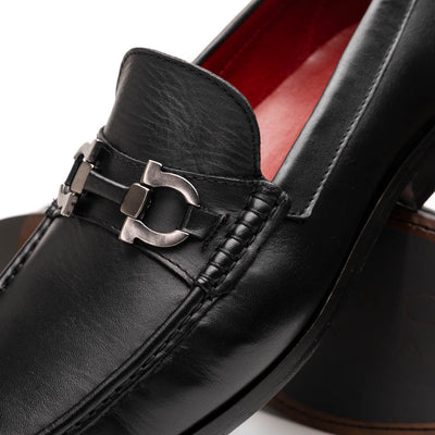 Marco Di Milano Cassarano Black Men's Calfskin Leather Loafers 3 CASSARANO_CALF_BLACK_10  - from alligatorwarehouse.com