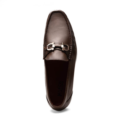 Marco Di Milano Cassarano Brown Men's Calfskin Leather Loafers 4 CASSARANO_CALF_BROWN_10  - from alligatorwarehouse.com