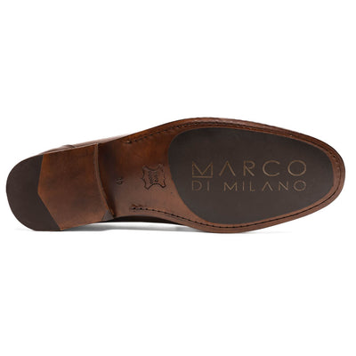 Marco Di Milano Cassarano Brown Men's Calfskin Leather Loafers 5 CASSARANO_CALF_BROWN_10  - from alligatorwarehouse.com