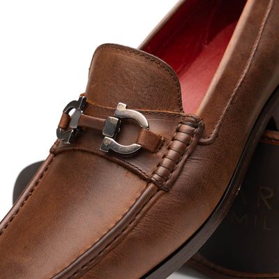 Marco Di Milano Cassarano Crazy Tan Men's Calfskin Leather Loafers 3 CASSARANO_CALF_CRAZY TAN_10  - from alligatorwarehouse.com