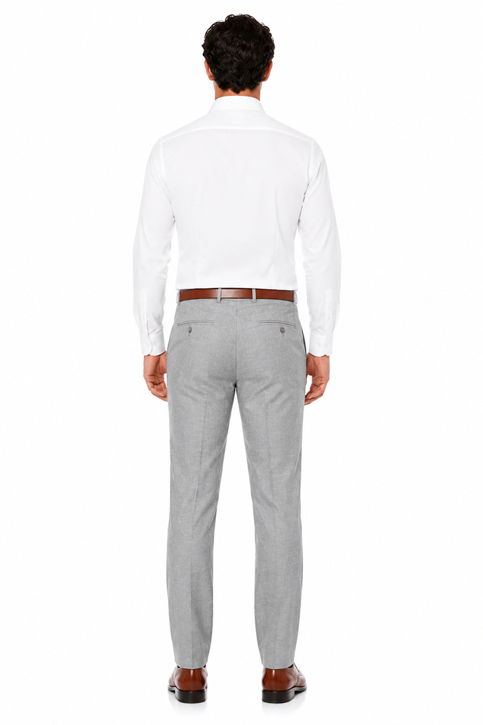 Casual Linen Suit Pants for Men – Breathable Beach Wedding Summer Trousers