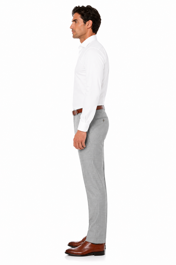 Casual Linen Suit Pants for Men – Breathable Beach Wedding Summer Trousers