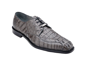 Belvedere Chapo Gray Genuine Alligator Leather Shoe