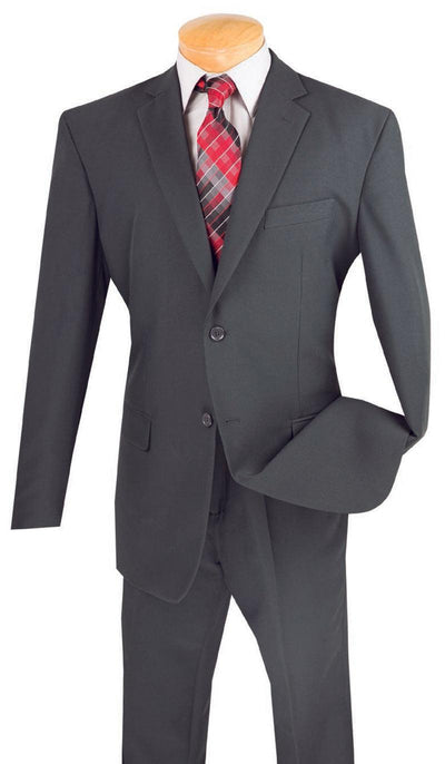 Charcoal Regular Fit 2 Piece Suit 1 SO12PP_CHARCOAL_42R  - from alligatorwarehouse.com