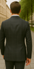 Wool Suit - Italian Made Business Suit by Statement Men's 100% Wool 2 Piece Suit - Double Breasted Plaid 4 SD-102_Charcoal_38R  - from alligatorwarehouse.com