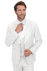 Italian Wool 3-Piece Modern Fit White Tuxedo 6   - from alligatorwarehouse.com