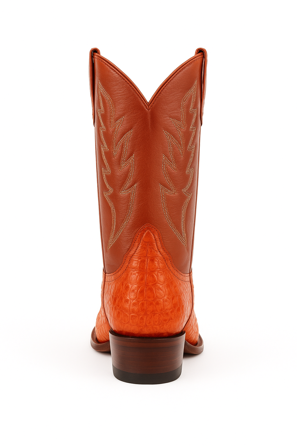 Mens King Exotic Caiman Hornback Cowboy Boots Cognac (4980203)