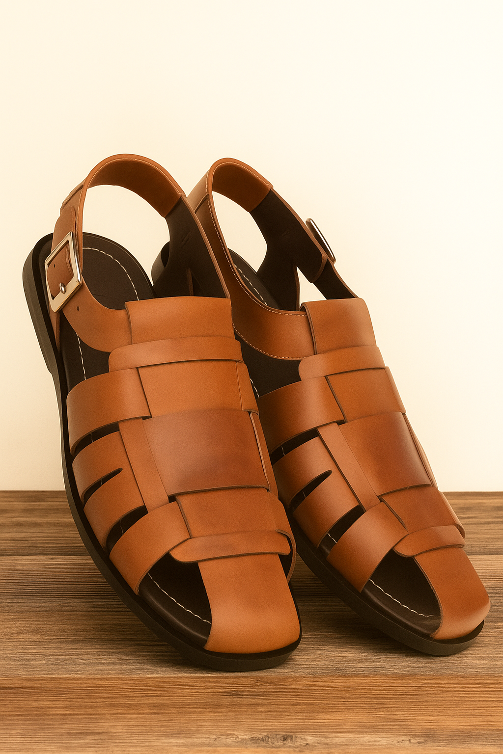 Fisherman Sandal Cognac By Mezlan Made In Spain Brand