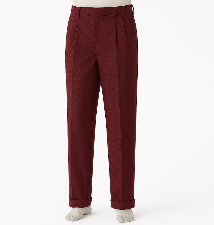 Mens Pleated Pants - Classic Style