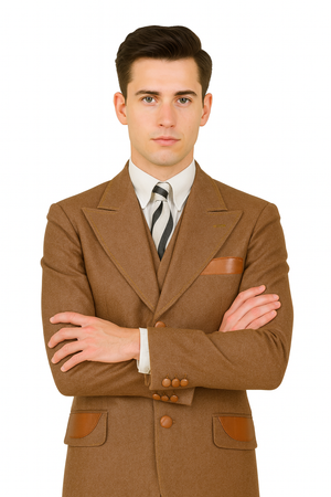 Denim Suit - Cotton Fabric Vested Suit - 3 Pieces Suit - Vested Fancy Suit