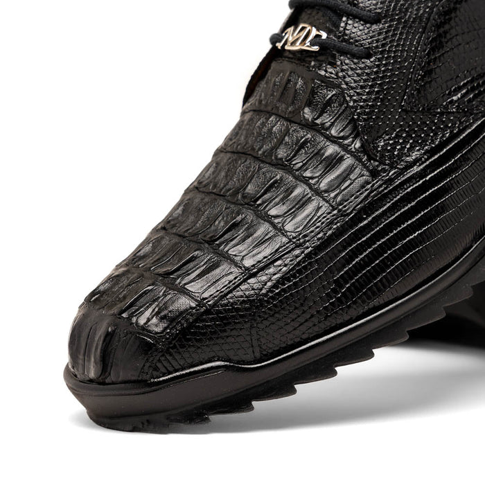 Marco_Di_Milano Crater Black: Luxury Leather Dress Shoe