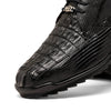 Marco Di Milano Crater Black Caiman Crocodile & Lizard Sneakers 3 CRATER_CAIMAN FUS-LIZ RING_BLACK_9  - from alligatorwarehouse.com