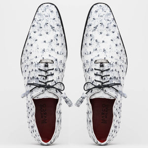 Marco Di Milano Criss Ostrich Quill Dress Oxfords Newspaper