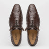 Marco Di Milano Criss Brown Ostrich Quill Dress Shoe Oxfords 3 CRISS_OSTRICH_BROWN_6  - from alligatorwarehouse.com