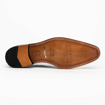Marco Di Milano Criss White Ostrich Quill Dress Shoe Oxfords 5 CRISS_OSTRICH_WHITE_8  - from alligatorwarehouse.com