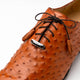 Marco Di Milano Criss Ostrich Quill Dress Oxfords Brandy